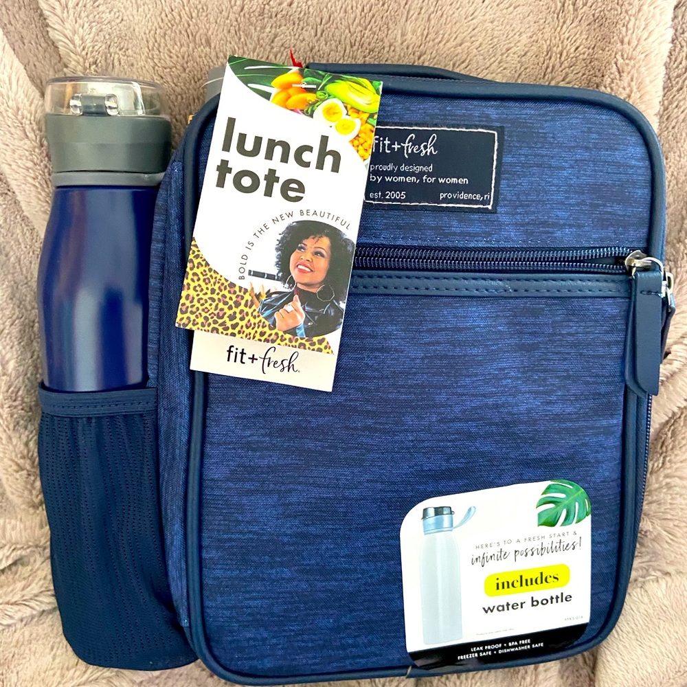 Lunch Tote with Water Bottle